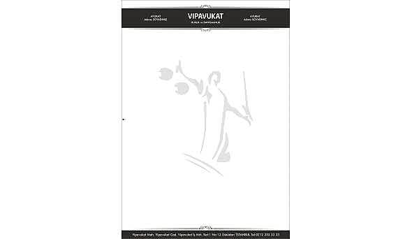 Avukat - Hukuk Bürosu Antetli Kağıt ANT800