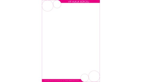 Avukat - Hukuk Bürosu Antetli Kağıt ANT804