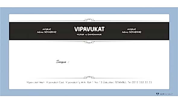 Avukat - Hukuk Bürosu Diplomat Zarf ZRF800