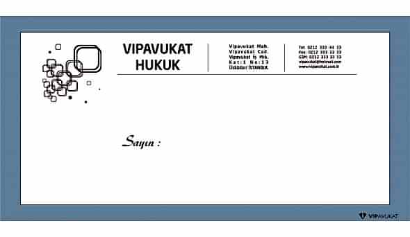 Avukat - Hukuk Bürosu Diplomat Zarf ZRF806