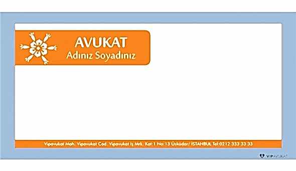 Avukat - Hukuk Bürosu Diplomat Zarf ZRF808